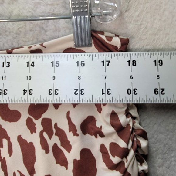 Order Plus Leopard Stretch NEW Pull On Asymmetrical Relaxed Flowy Fairy Skirt - Picture 8 of 16